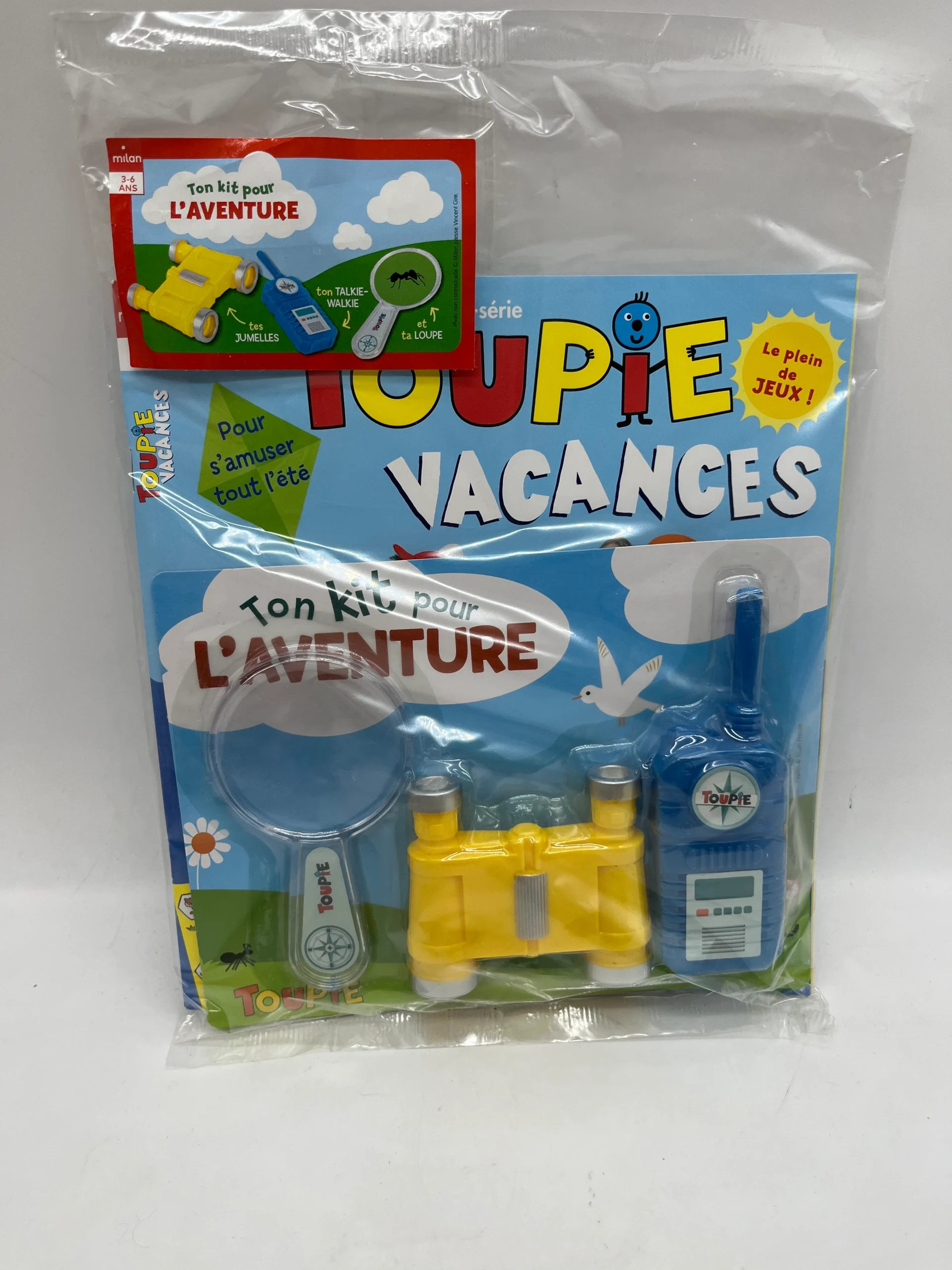 livre d’activité Magazine Toupie spécial Vacance avec son Kit d’aventurier Neuf ! – Image 2