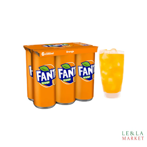 Soda orange Fanta 6x33cl – Image 2