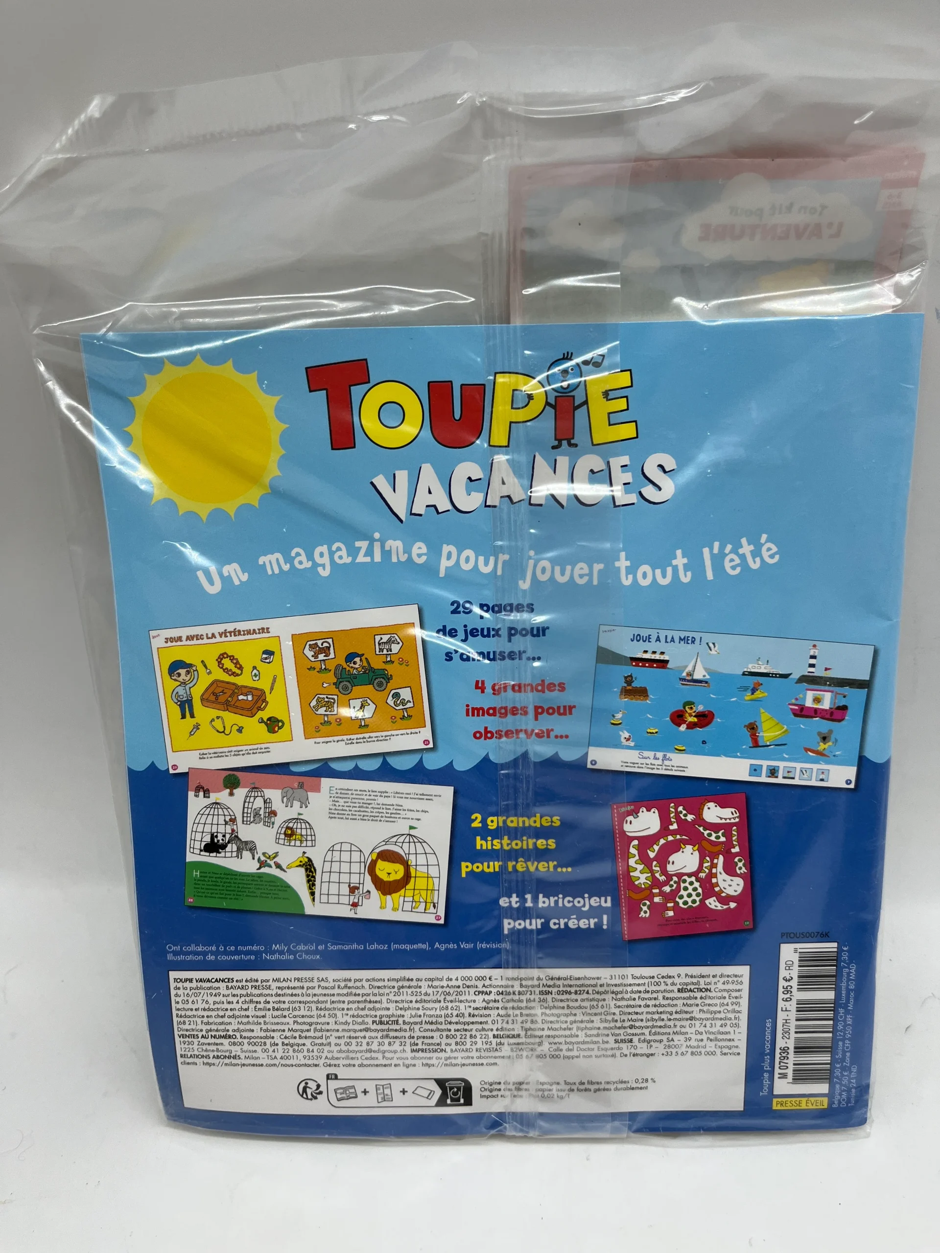 livre d’activité Magazine Toupie spécial Vacance avec son Kit d’aventurier Neuf ! – Image 5