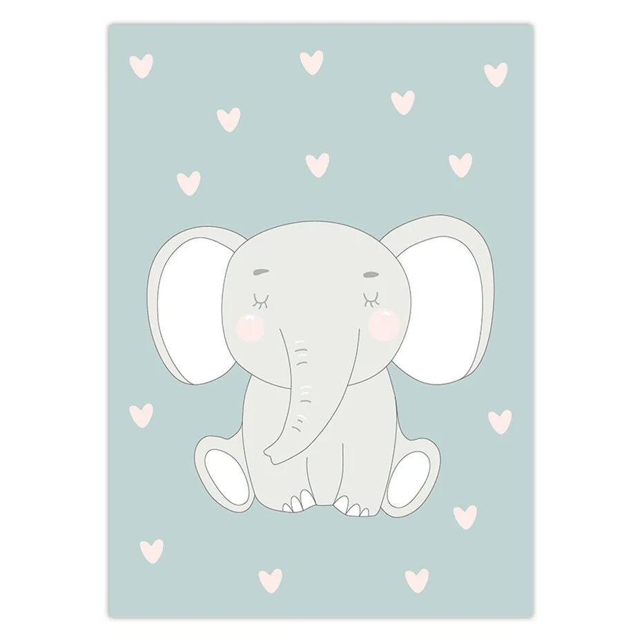 Affiches ours polaire, éléphant, love – Image 5