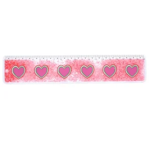 Règle à Paillettes Liquides Roses - Mercredi et Patati