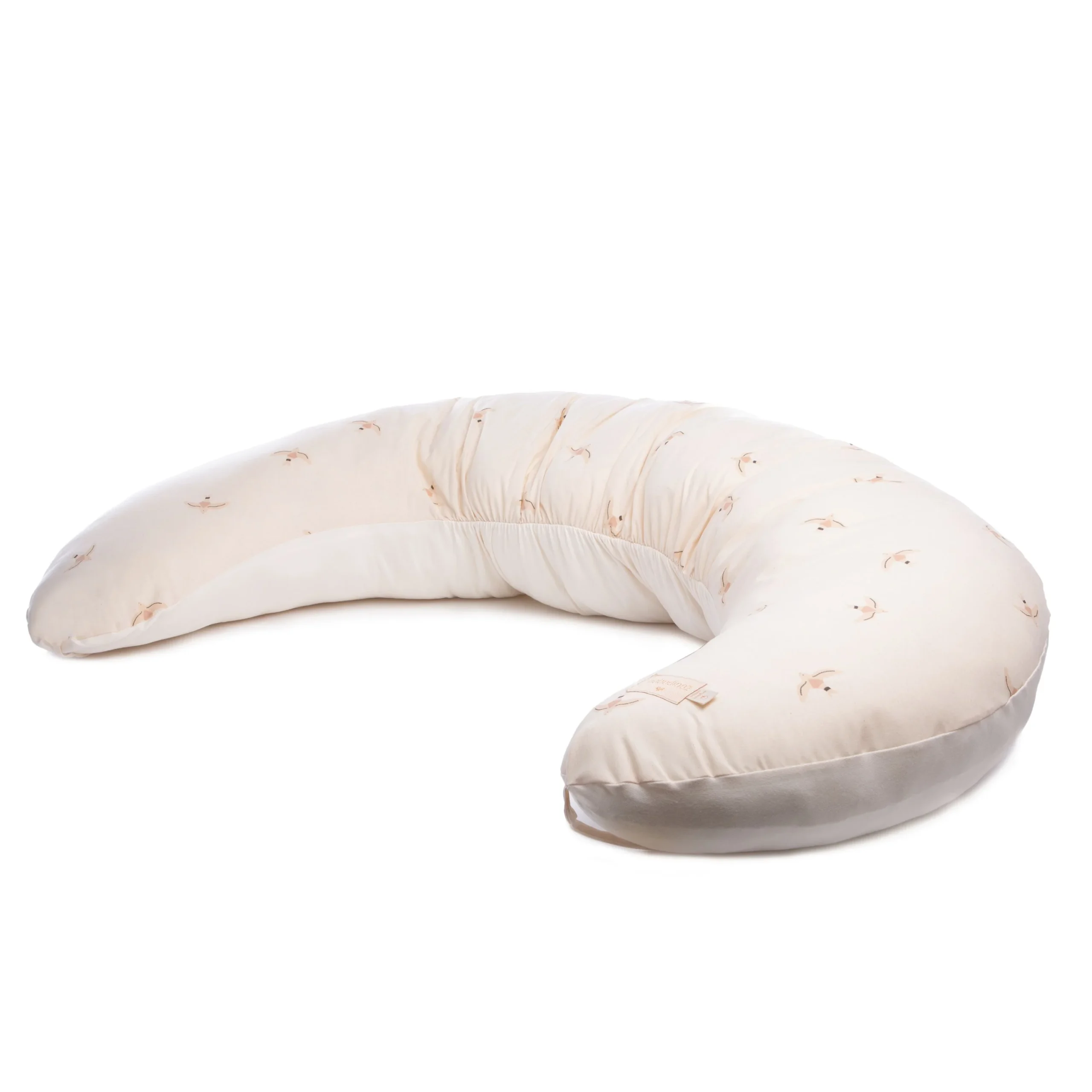 Coussin d'Allaitement Nude Haiku Birds Natural – Image 3