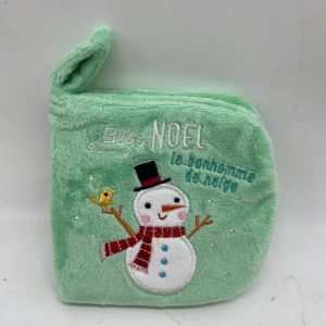 Mini livre pour bébé couverture toute douce histoire le bonhomme de neige collection Bébé Noël Neuf