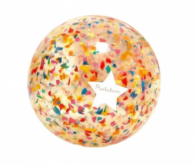 Balle de manipulation bulle 22cm / CONFETTI – Image 3