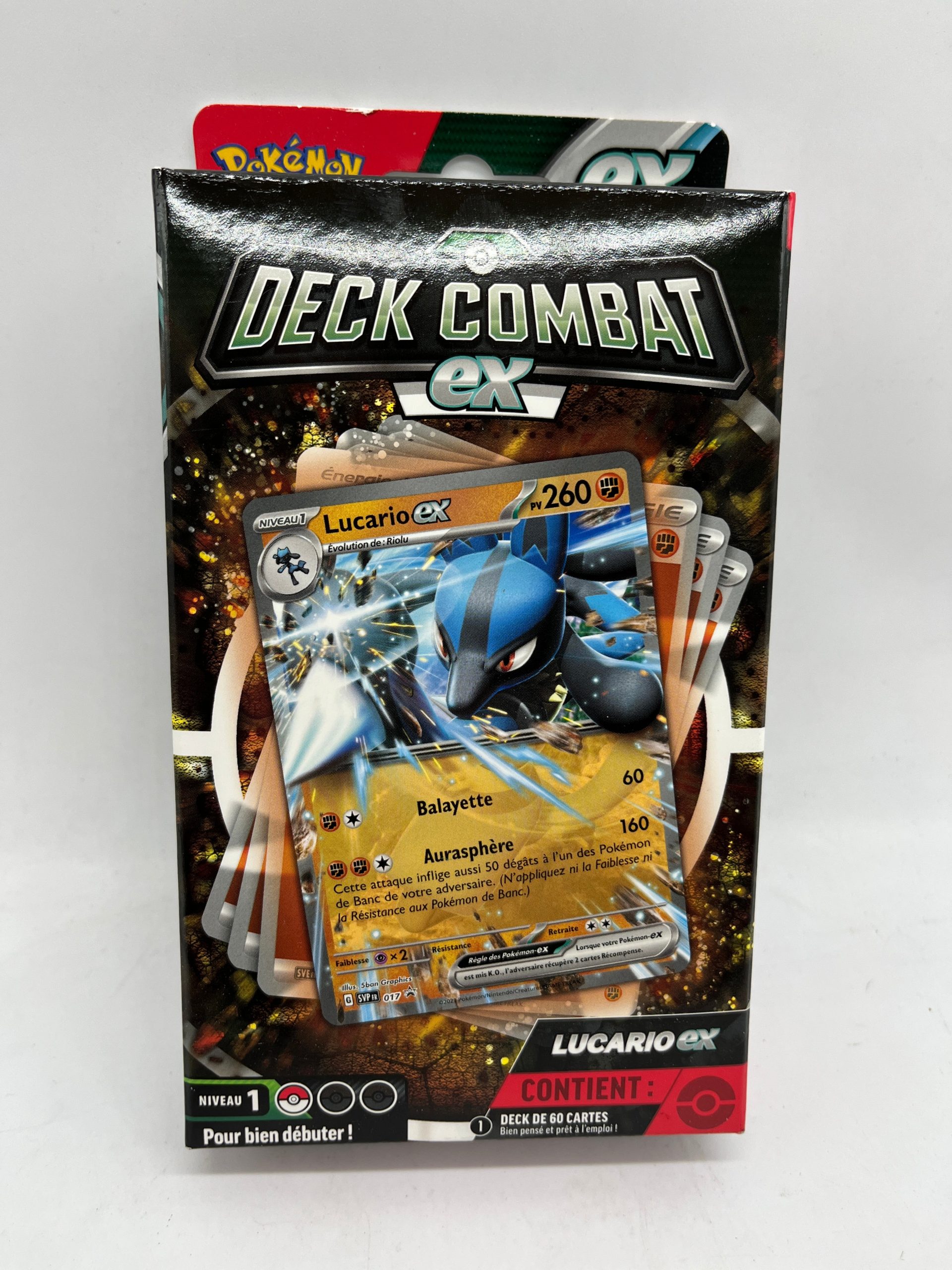 Deck de combat EX Pokémon avec 60 cartes modéle Lucario Neuf scellé – Image 2