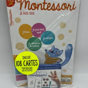 Magazine livre d’activité je fais seul Hors série Montessori 3à 6 ans avec ces 108 cartes j’apprends à’compter je compte Neuf !