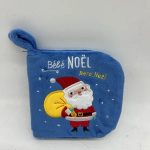 Mini livre pour bébé couverture toute douce histoire le père Noël collection Bébé Noël Neuf