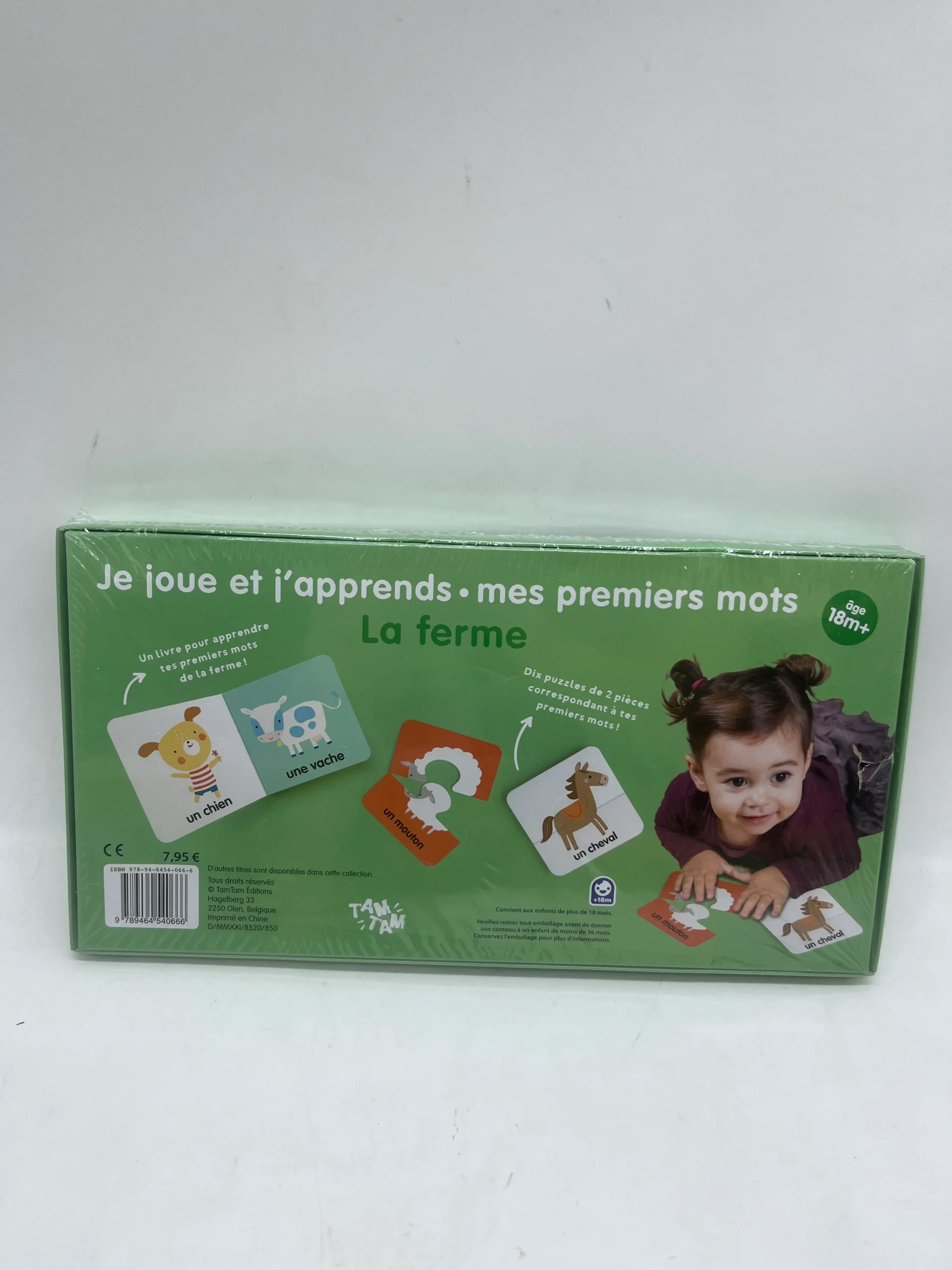 Coffre Mes premiers mots avec son livre et ses 10 puzzles de 2 pièces Neuf sous blister – Image 3