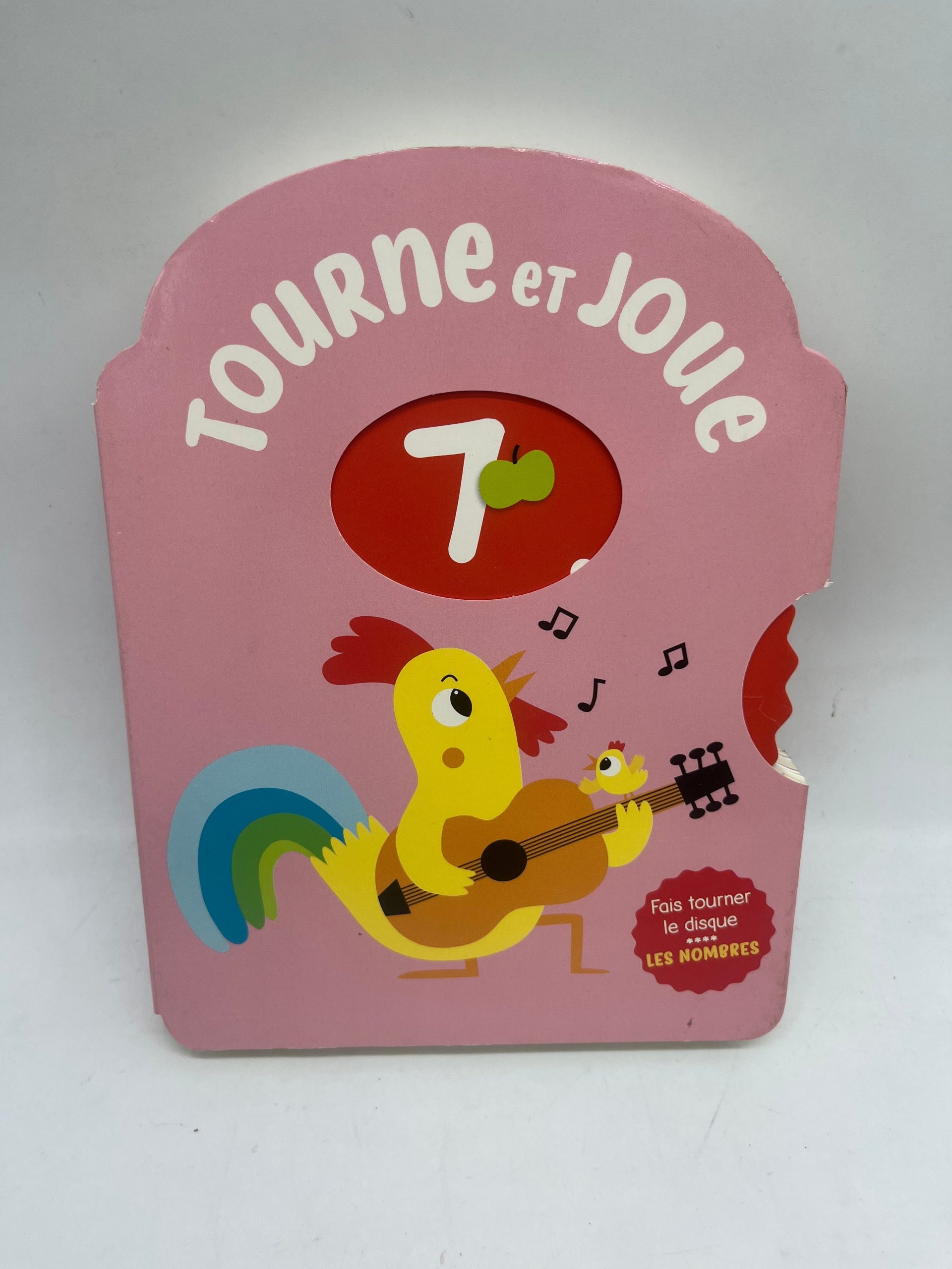 livre Tourne et joue mon premier livre animé ludique illustré thème les nombres Neuf Cartonné – Image 2