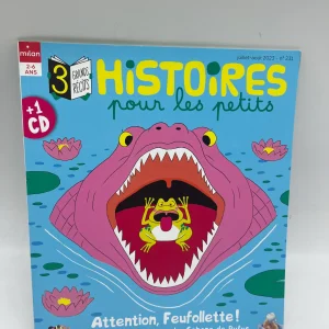 Livre d’activité magazines Histoires pour les petits avec Cd modèle Attention farfollette Juillet août 2023 Neuf