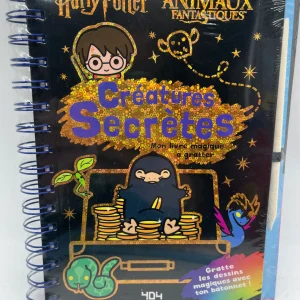 Livre d’activité Bloc créatif de 20 pages de grattage Harry Potter Animaux fantastiques avec son stylet modéle Créature secrète Neuf sous blister