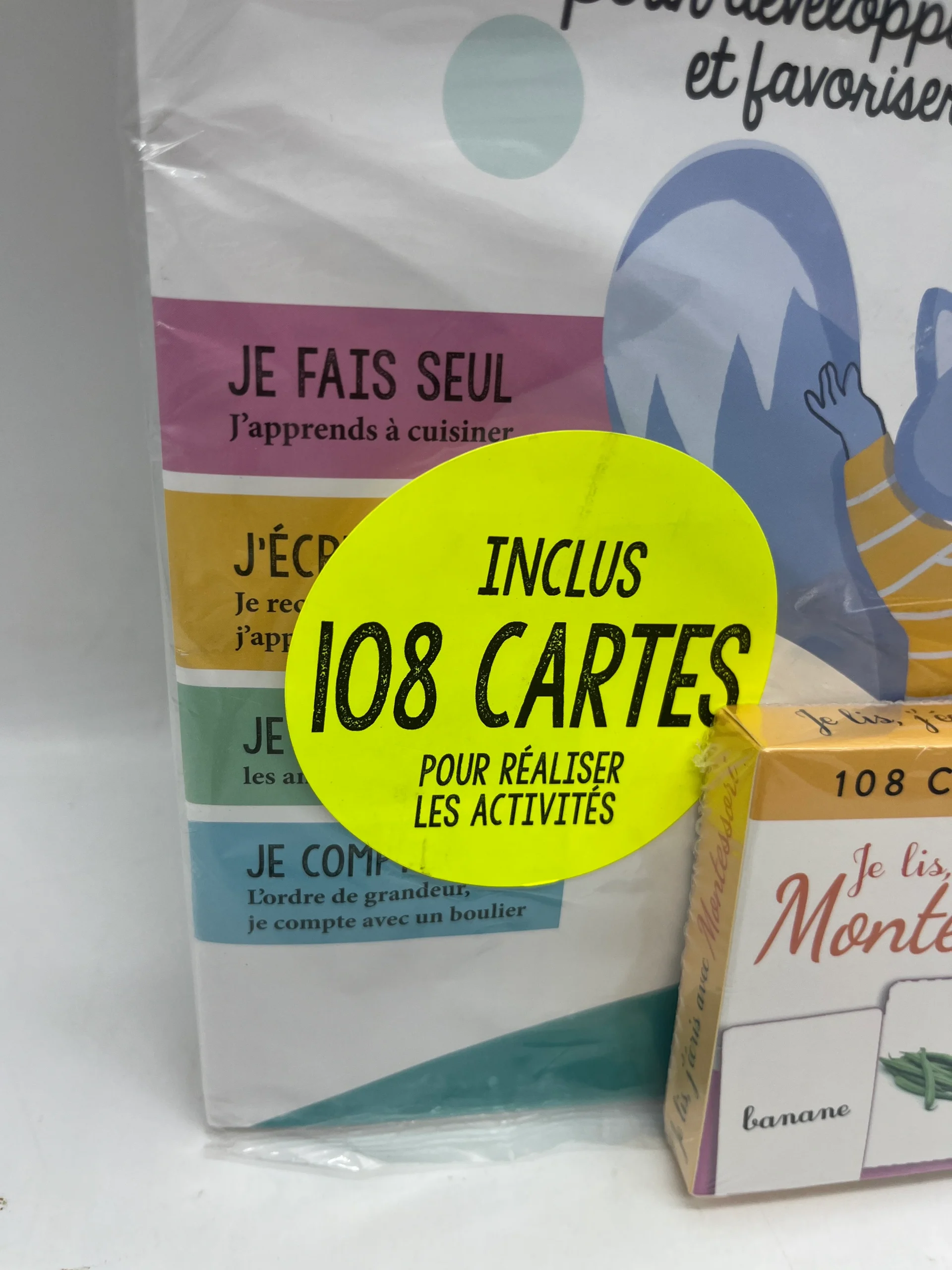 Magazine livre d’activité 35 activités à faire seul Montessori 3à 6 ans avec ces 108 cartes j’écris je lis Neuf ! Format A4 – Image 3