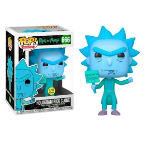 Figurine Funko POP! Animation: Rick & Morty - Hologram Rick (Glow in the Dark) (Exclusive)