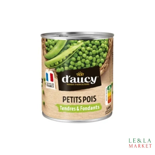 Petits pois tendres et fondants D’aucy 560g – Image 2