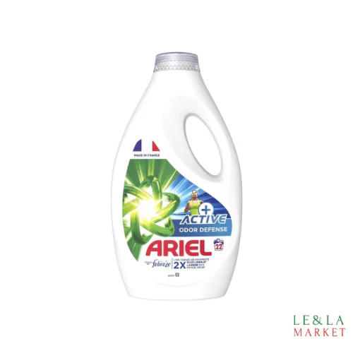 Lessive Liquide Active + Défense Odeur Ariel 22 Lavages – Image 2