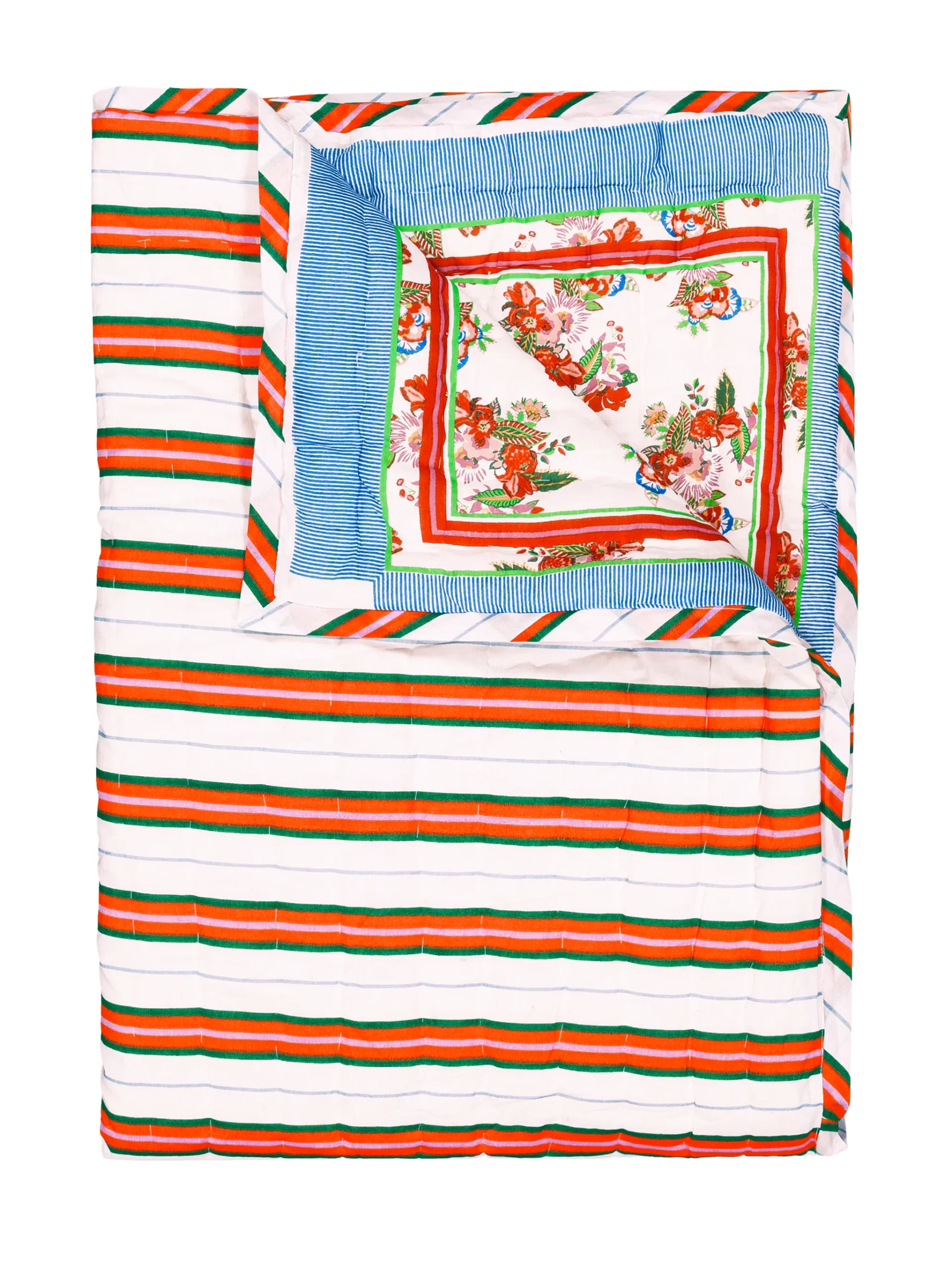 Plaid matelassé réversible sarong – Image 5
