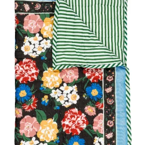 Plaid matelassé réversible sarong