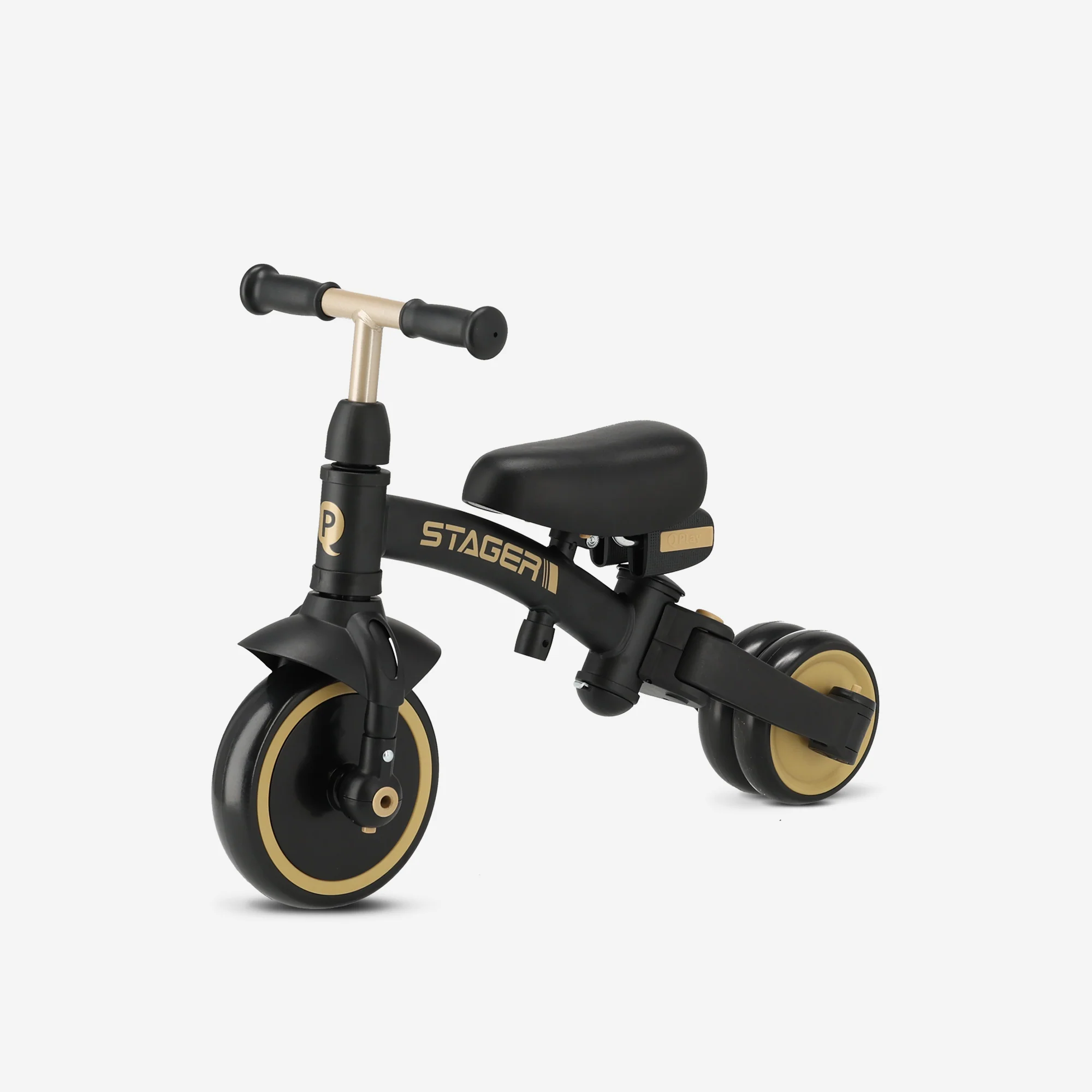 Qplay Stager 3-in-1 Tricycle - Noir/Or – Image 6