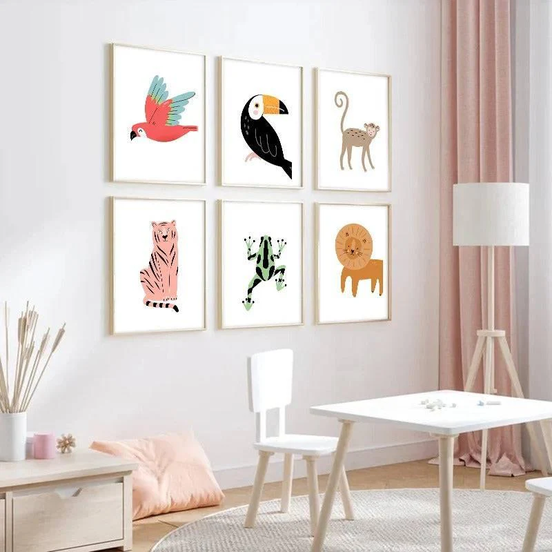 Affiches Animaux sauvages colorés – Image 4