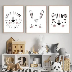 Affiches animaux style minimaliste