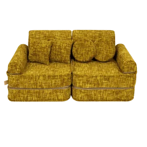Canapé Medium Modular Sofa for Kids - Tangle Honey Mustard