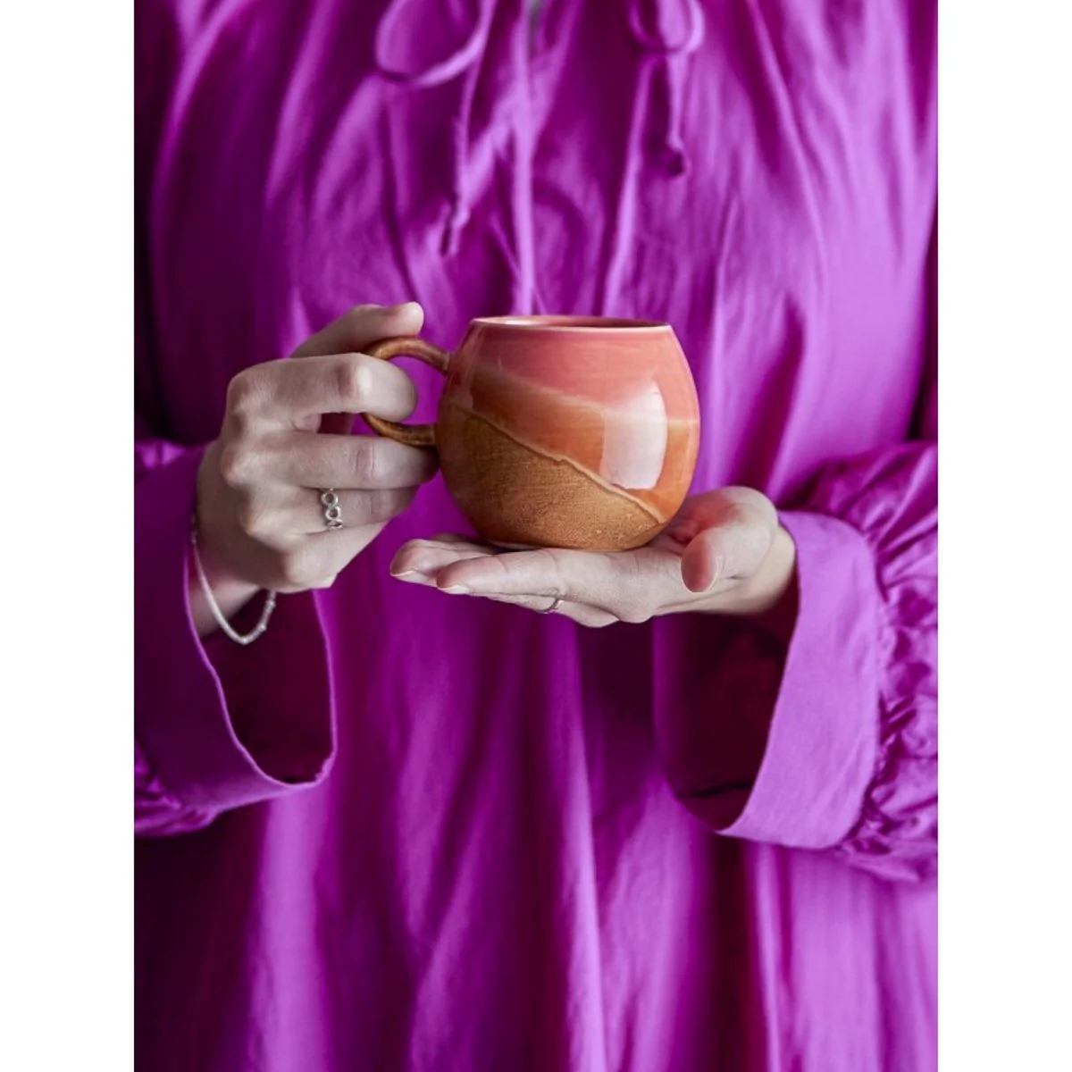 Tasse en grès- Paula rouge – Image 3