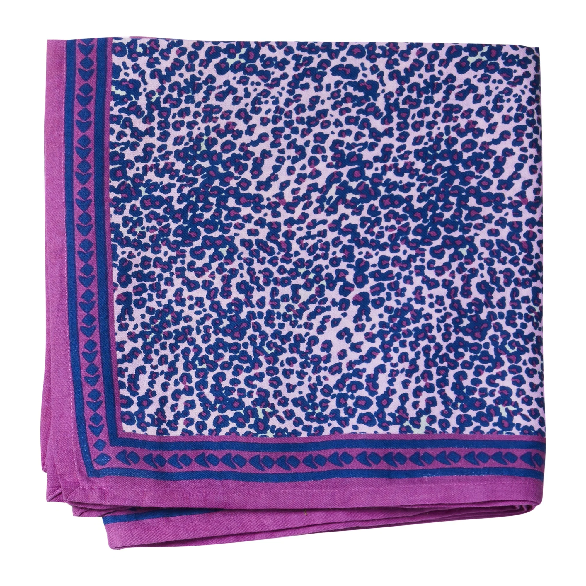 Foulard Block-Print Savane Cassis - Bonheur du Jour