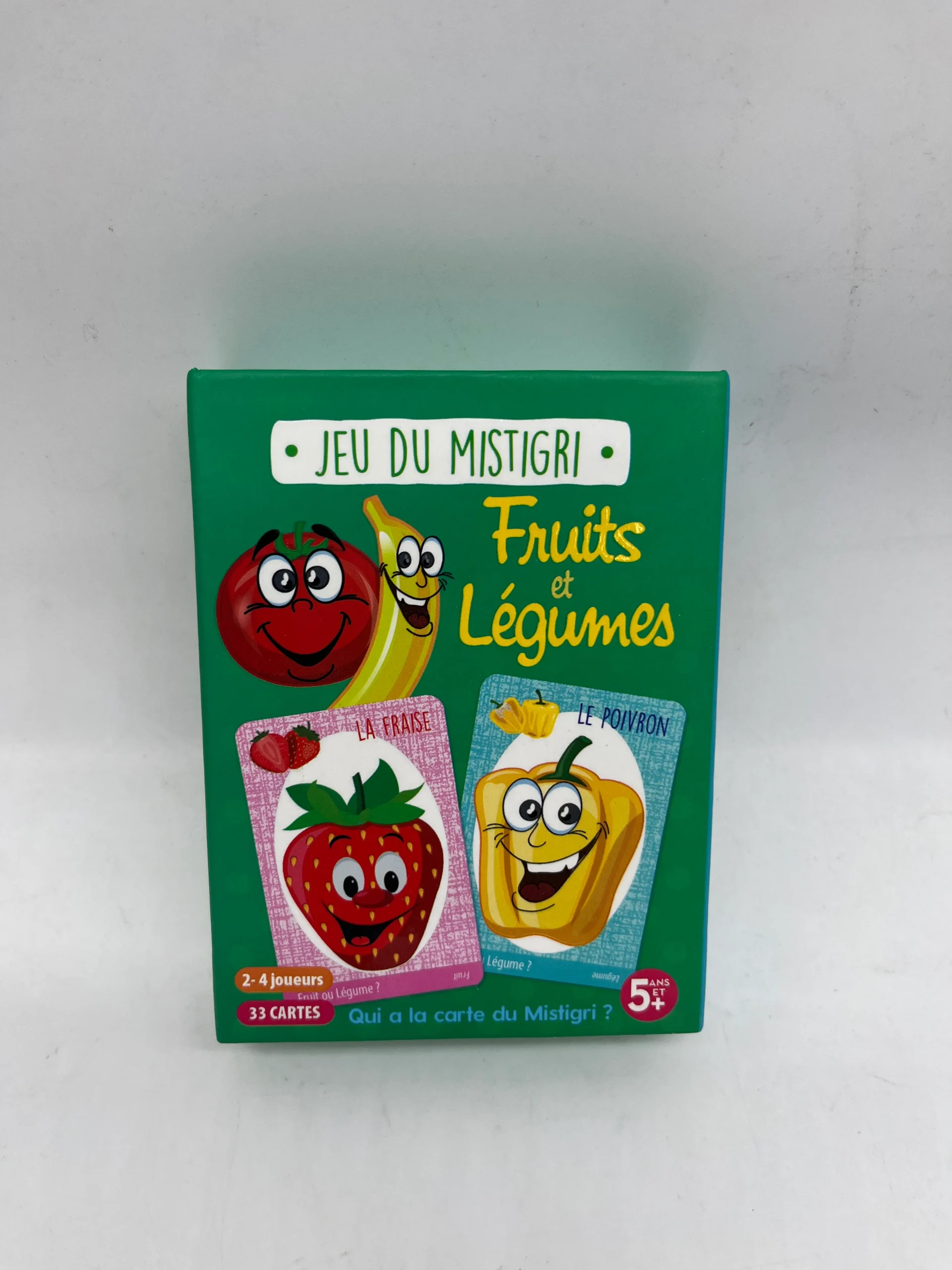 Jeu de société Jeu Mistigri Fruits et Légumes avec ses 33 cartes ! Jeu de stratégie malice et mémoire Neuf – Image 2