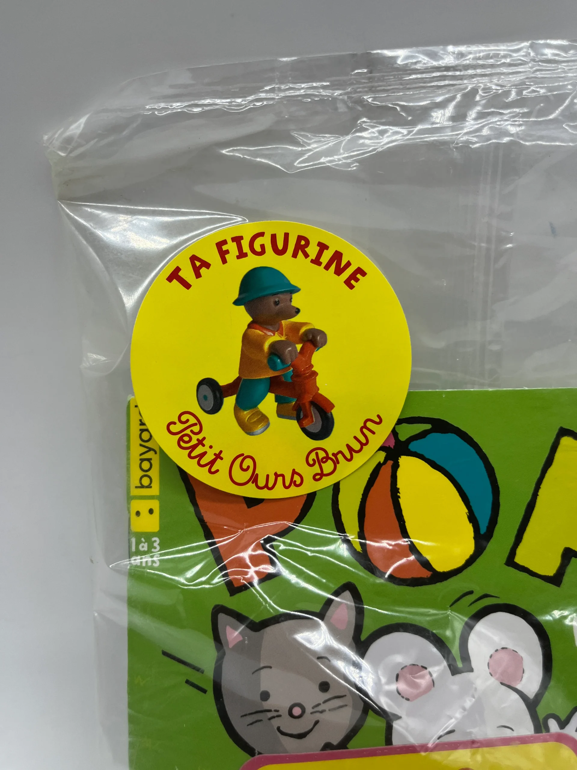 livre d’activité Magazine POPI spécial printemps avec sa figurine Petit Ours brun faut du tricycle Neuf ! – Image 4