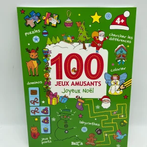 livre d’activite 100 jeux amusant Joyeux Noël spécial Noël Neuf dès 4 ans on