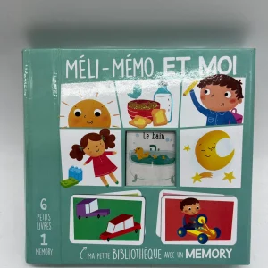 Coffre Méli-Melo et moi Ma petite bibliothèque et mon mémory