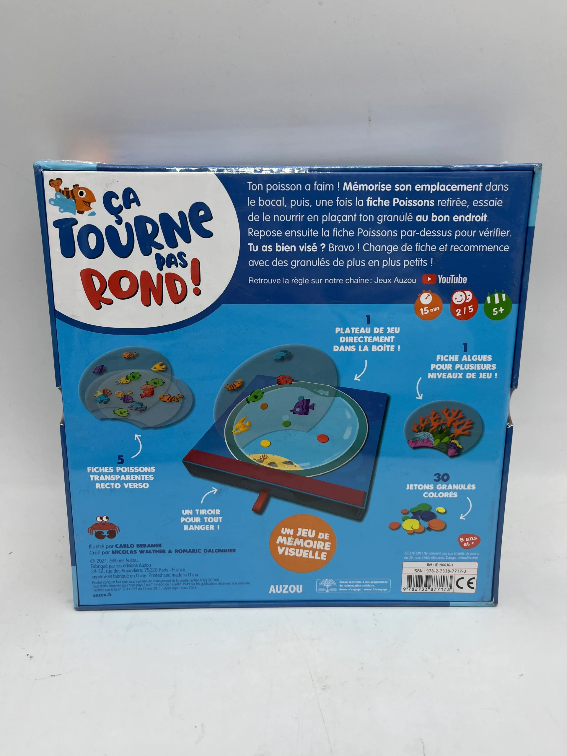 Jeu de société ça tourne pas rond 5 ans et plus édition Auzou Neuf sous blister – Image 3