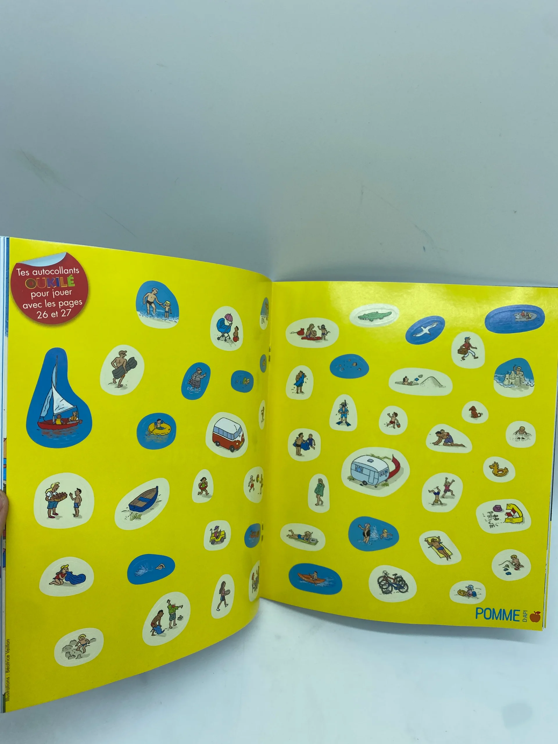 Livre d’activité Magazine Pomme d’api mon cahier jeux d’été avec ses feutres Neuf – Image 4