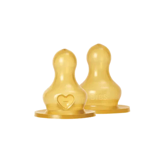 BIBS Biberon Bébé en Verre Rond Silicone 1 pack 120 ml Débit Lent - Sage