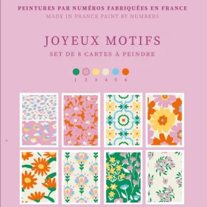 Cartes à peindre par numéros - Joyeux Motifs - Salut Irène