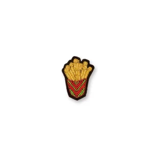 Broche Brodée Barquette de Frites - Macon Lesquoy