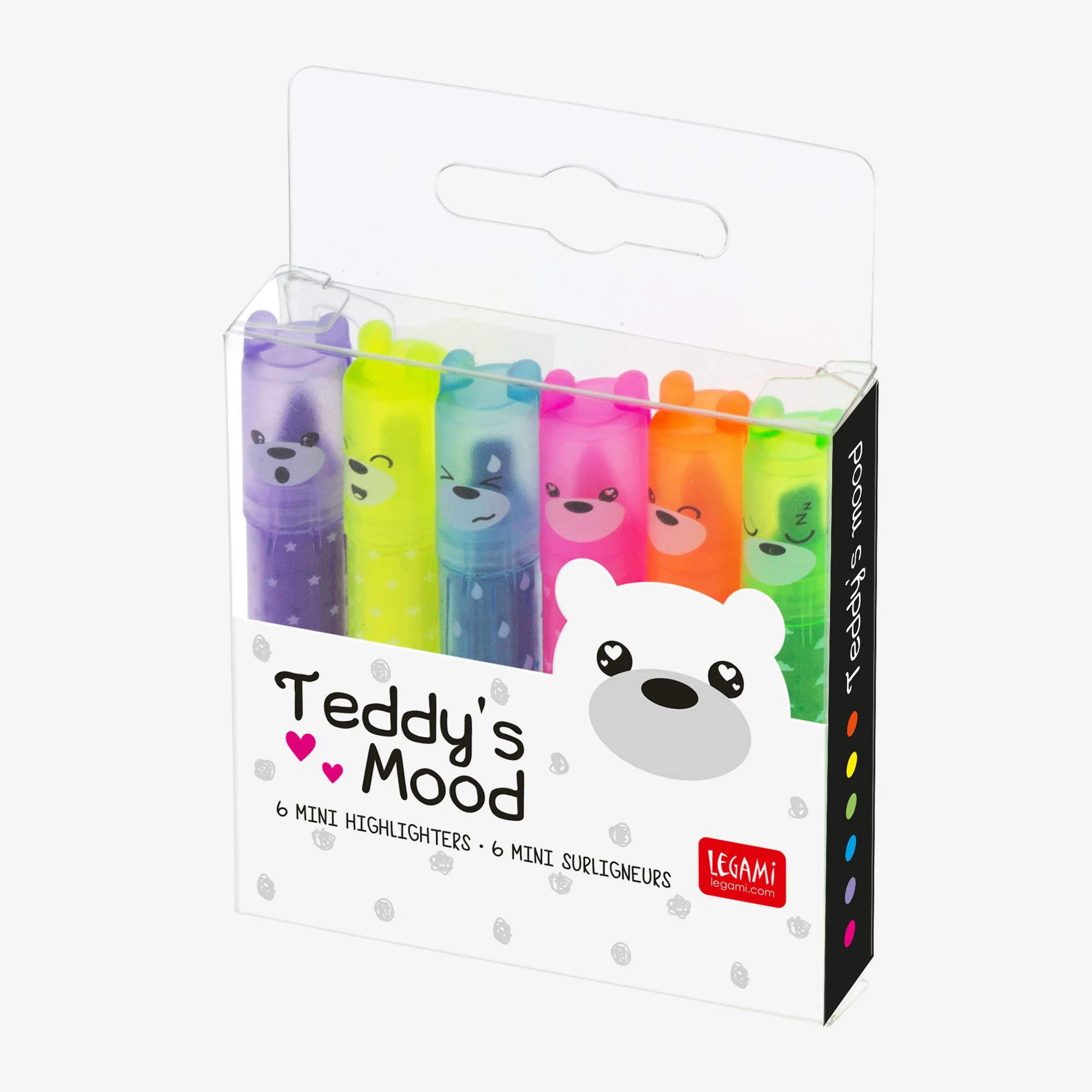 Set de 6 Minis Surligneurs Parfumés Ourson - Legami – Image 3
