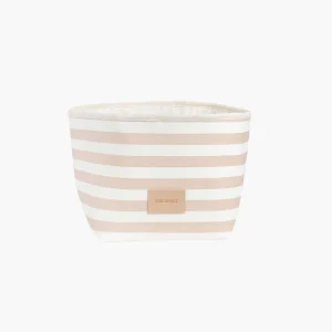 Panier Little Django Taupe Stripes Natural