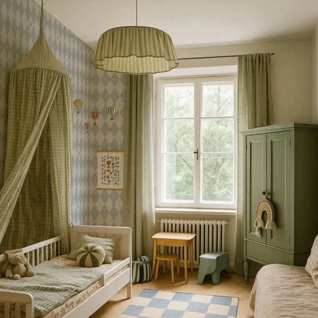 Papier Peint Motifs Losanges et Étoiles – Design Français Chic – Image 4