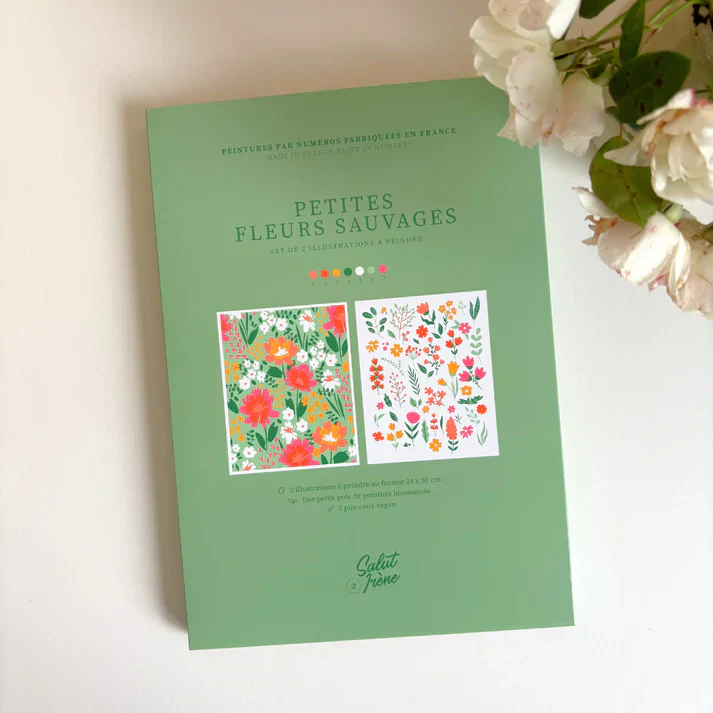 Kit de Peinture au Numéro - Petites Fleurs Sauvages - Salut Irène