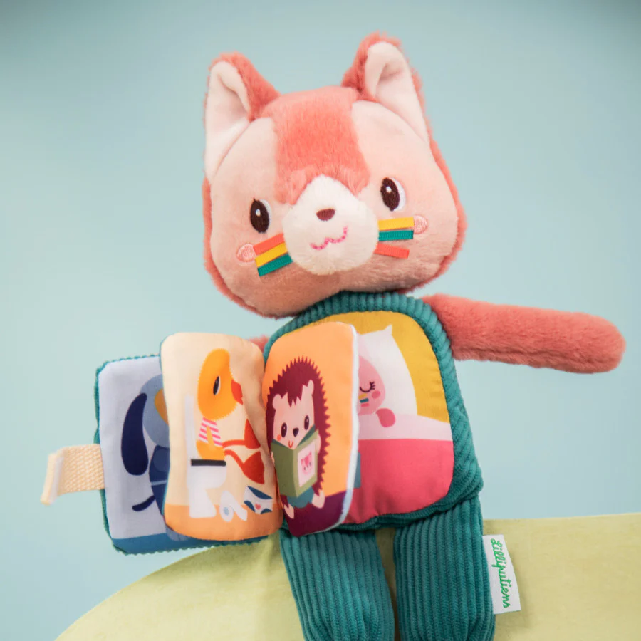 Peluche Livre Jeanne le Chat - Lilliputiens – Image 2