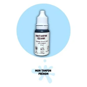 Recharge encre noire pour tampon encreur personnalisé - 10 ml