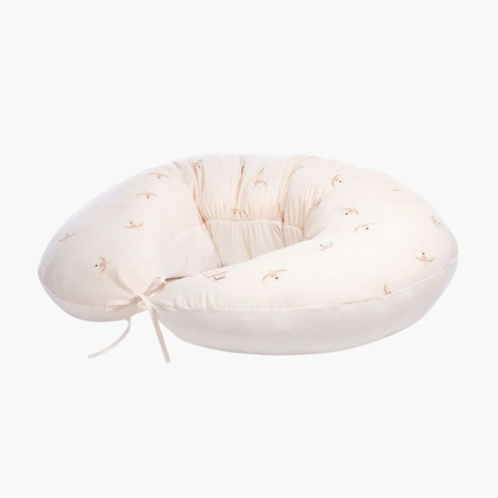 Coussin d'Allaitement Nude Haiku Birds Natural – Image 2