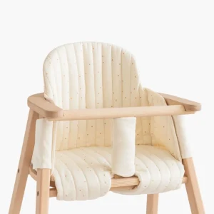 Coussin Chaise Haute Honey Sweet Dots Natural