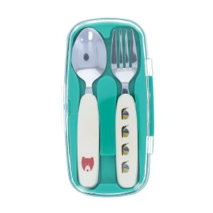 Set de Couverts avec Etui – Animaux de la Forêt - Pause Goûter