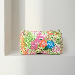 Trousse de toilette matelassée ronde
